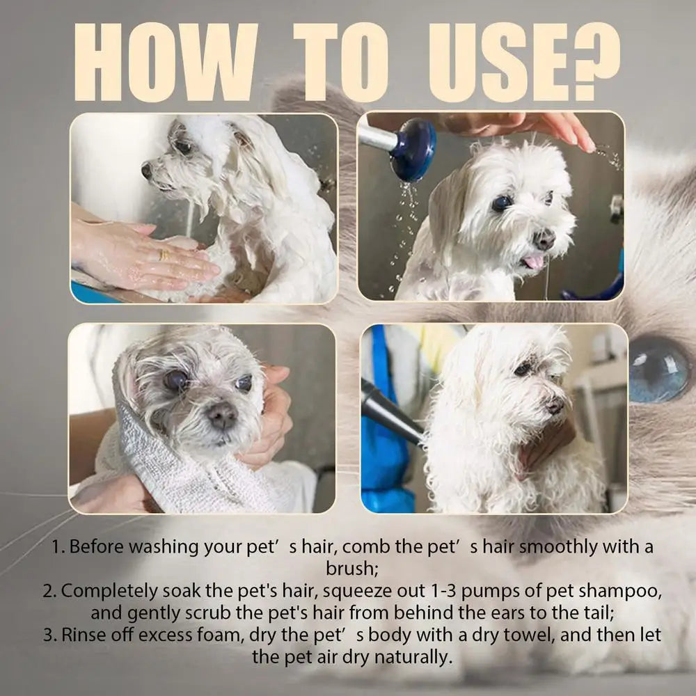 Pet Shampoo Dogs Stinky Shampoo 100ml Dog Body Wash Anti Mite Grooming Puppy Shampoo Flea Killer Pet Hair Softening Shampoo image 7