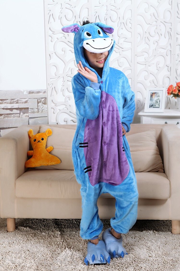 Winter Unicorn Onesies Pajamas | Kids Flannel Warm Jumpsuit SleepWear image 9