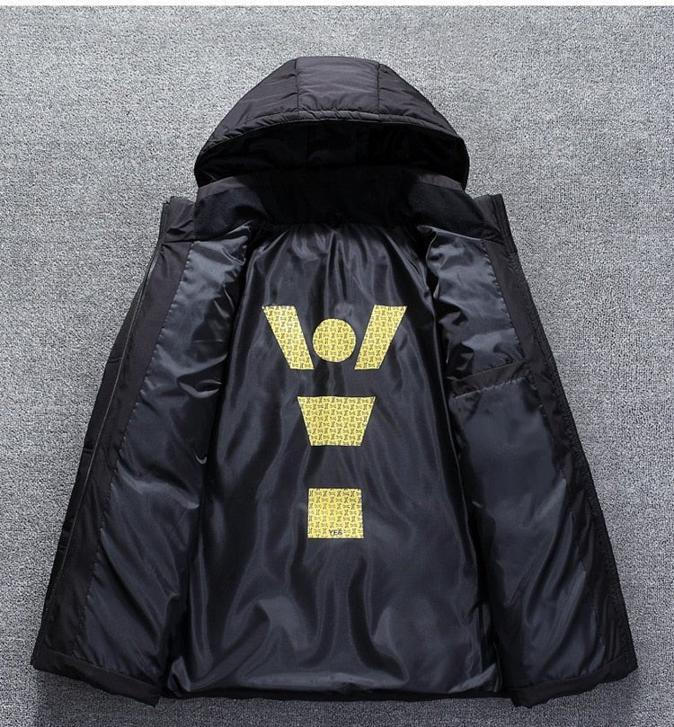 New Winter Jacket | Men High Quality Casual Coat | Hood Thick Warm Waterproof Jacket | Male Winter Parkas Outerwear image 2