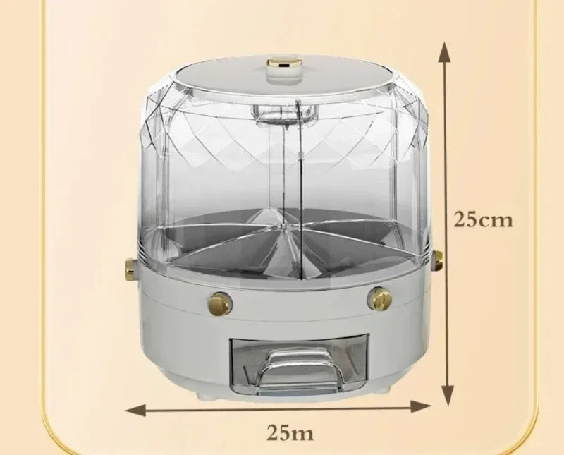 360 Degree Rotating Rice Dispenser Food Container Storage Box image 18