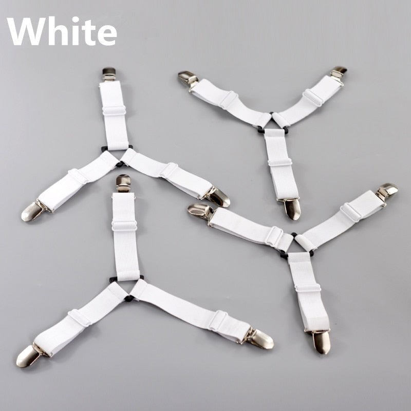 4Pcs/Set Bedsheet Clip and Fastener | Elastic Non-slip Clip and Blanket Gripper image 7