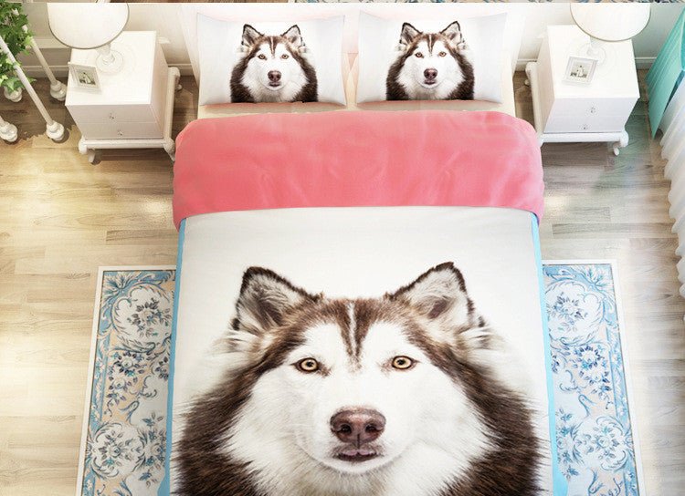 3D Oil Painting Siberian Polyester Duvet Cover image 9