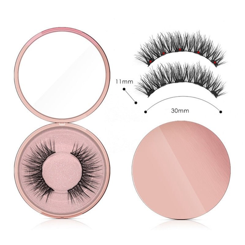 Waterproof Magnetic False Eyelashes, Eyeliner & Tweezer Set image 1