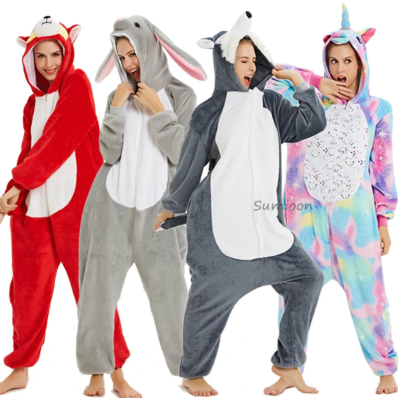 Kigurumi Unicorn Pajamas ‚Äì Kids‚Äô Animal Onesies for Boys & Girls, Warm Winter Homewear image 28