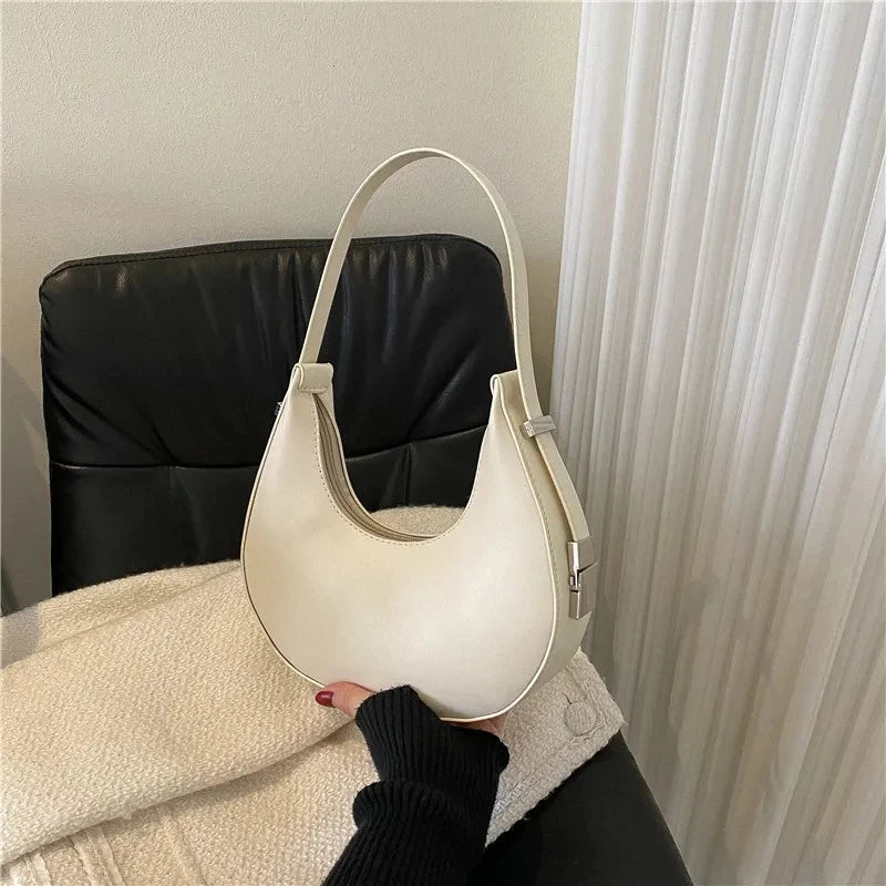Luxury Underarm Tote Bags for Women ‚Äì Half Moon Hobo Bag, PU Leather Shoulder Bag & Clutch Purse image 2