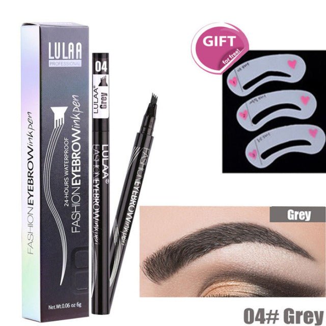 5-Color Four-Pronged Eyebrow Pencil Eyebrow Brush Split Liquid Waterproof Long-Lasting Eyebrows Enhancer Pencil Eyebrow Shadow image 16
