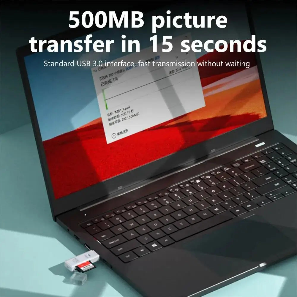 2-in-1 High-Speed USB 3.0/2.0 Card Reader ‚Äì Multi-Functional TF & SD Support for PC, Laptop, Tablet, and Car Use image 1