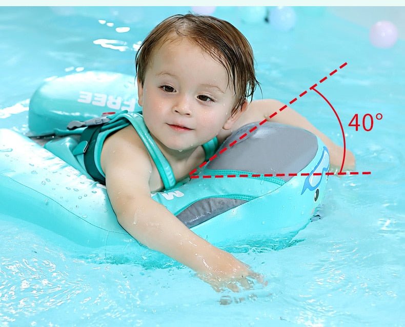 Solid Non-inflatable Baby Swimming Ring Float Swim Trainer Sunshade image 49