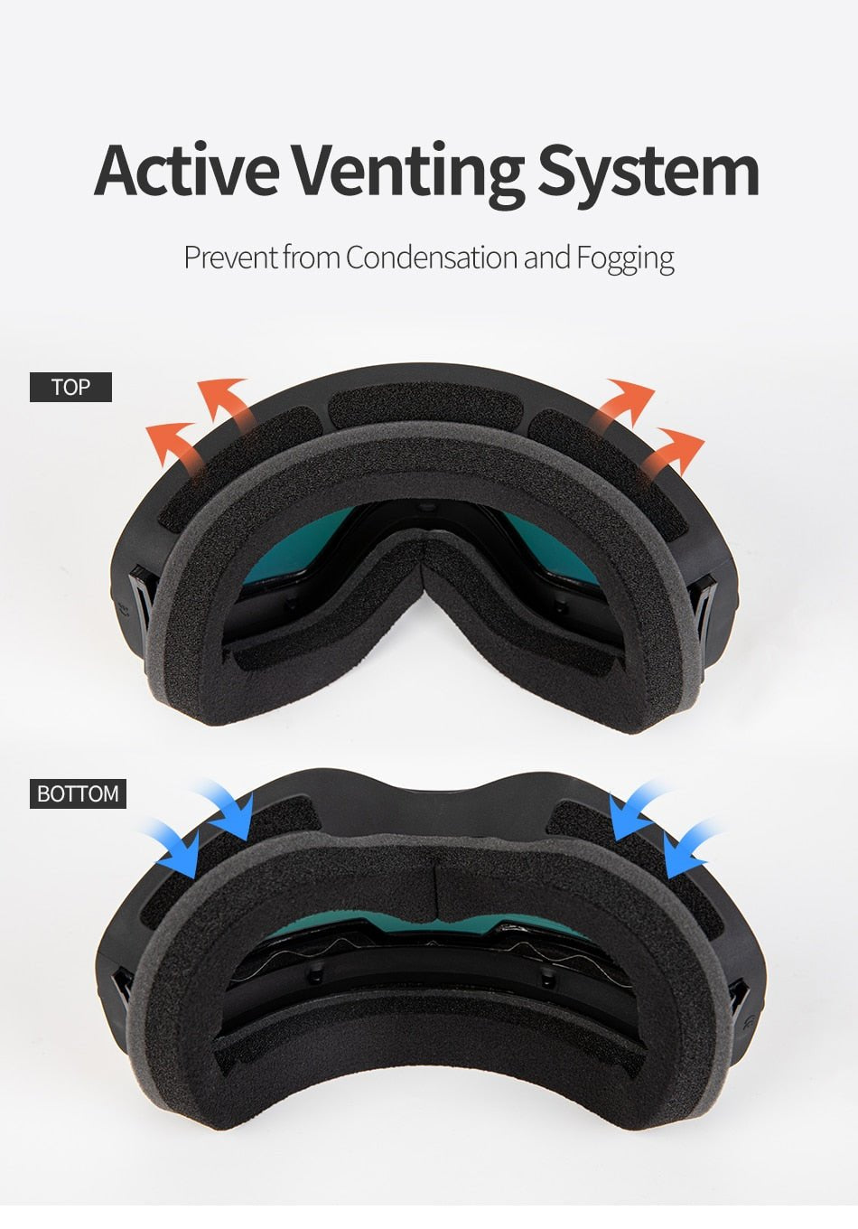 COPOZZ Anti Fog Snowboard Ski Goggles Mask image 10
