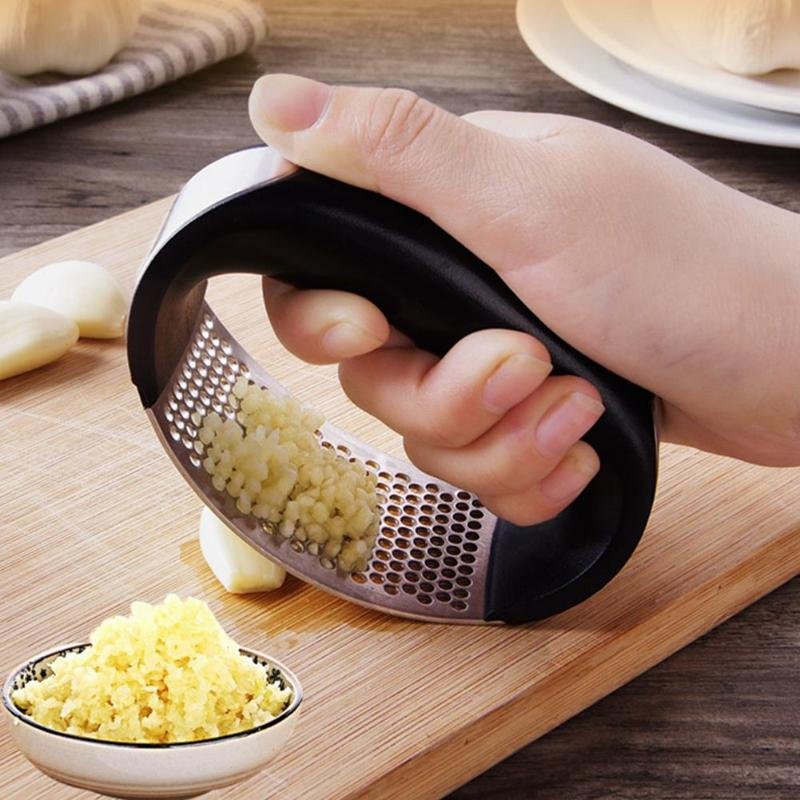Multi-function Manual Garlic Presser | Garlic Grinding Chopper| Stainless Steel Garlic Slicer image 11
