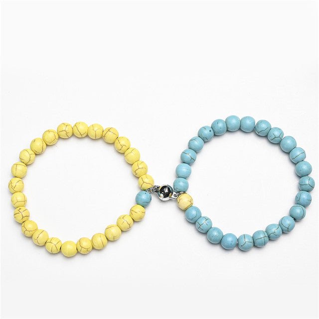 2Pcs/Set Couples Classic Natural Stone Beaded Bracelets image 35