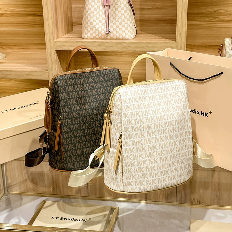 Genuine Leather Women‚Äôs Fashion Summer Travel Backpack Bag | Stylish & Durable image 1