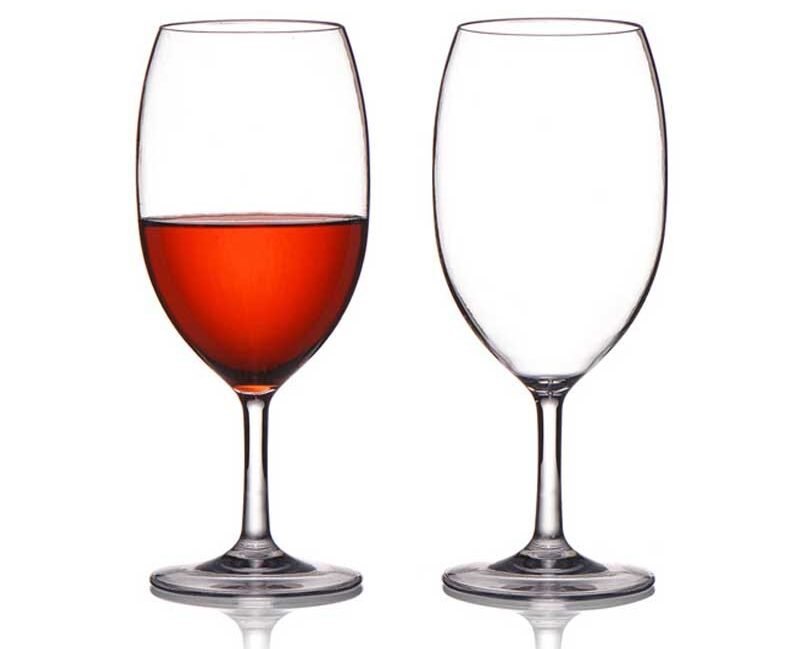 2Pcs Plastic Unbreakable Cocktail Wine Glasses image 0