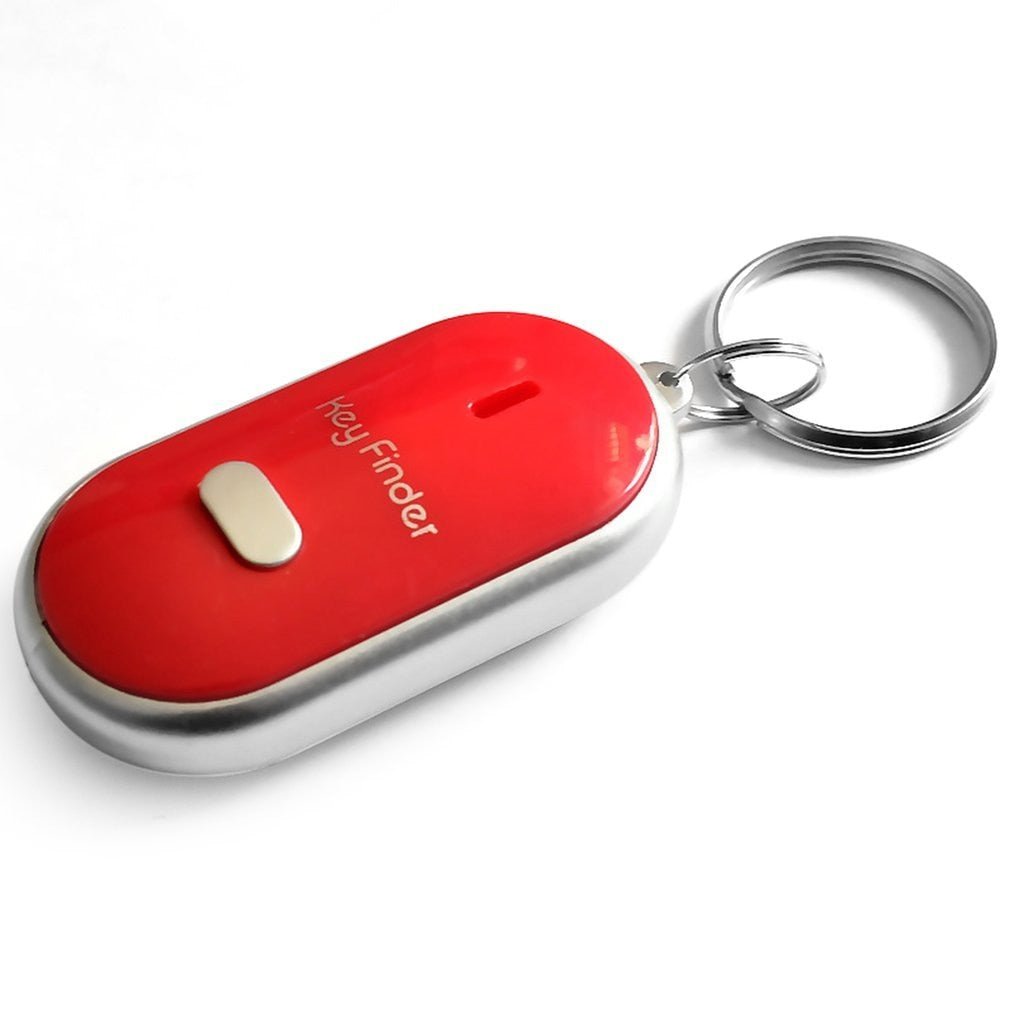 LED Whistle Key Finder Flashing Beeping Sound Control Alarm Anti-Lost Key Locator Finder Tracker with Key Ring image 1