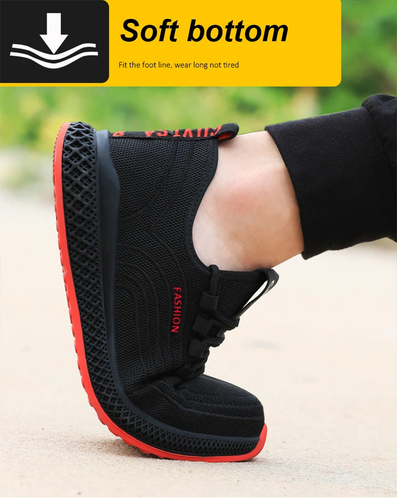 Air Mesh Steel Toe Safety Shoes – Lightweight, Breathable, Puncture-Proof Work Boots image 20