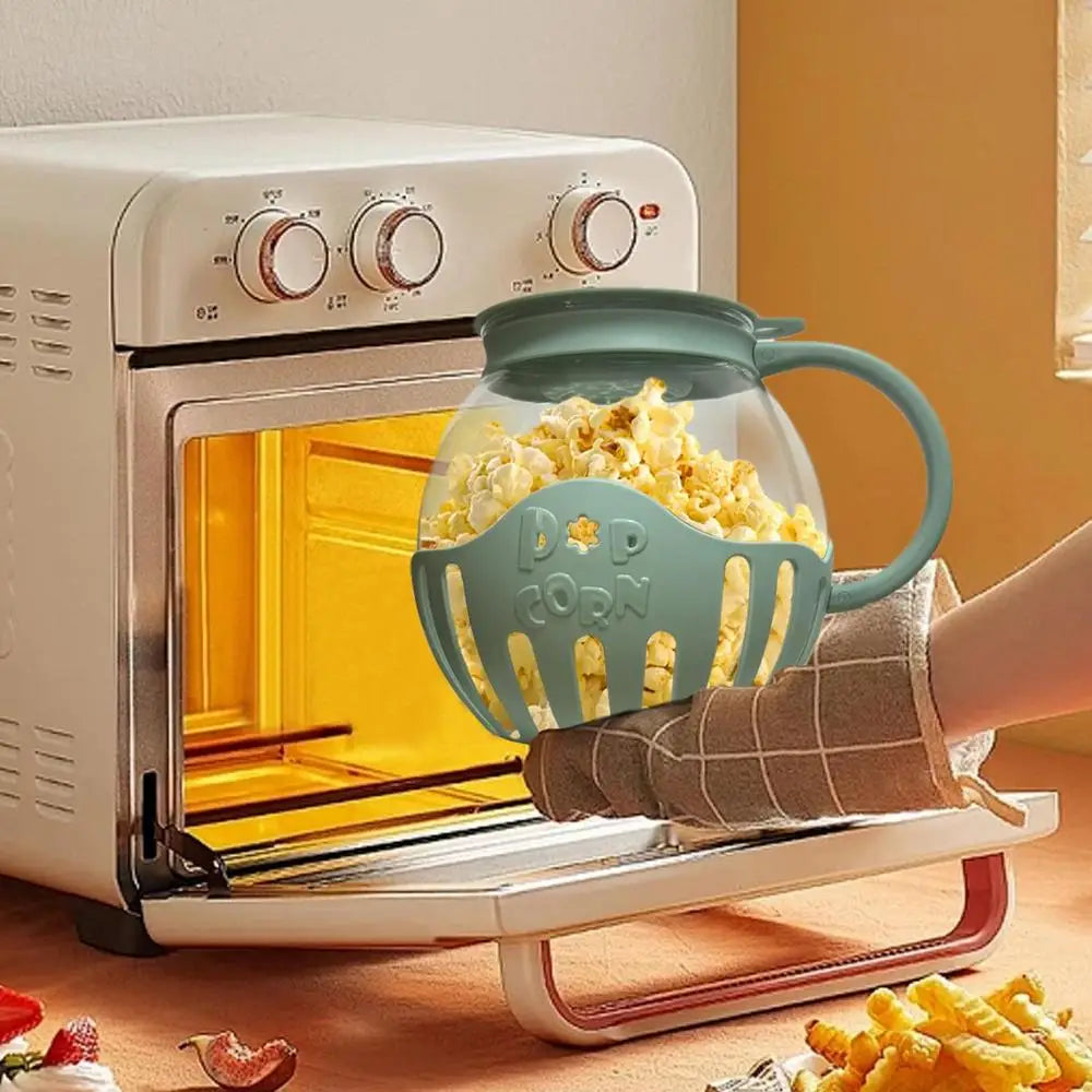 High Boron Glass Popcorn Maker Jar 2.13L | Homemade Microwave Popcorn Air | Popcorn Popper Snack | Popcorn Self-Popping Kettle image 20