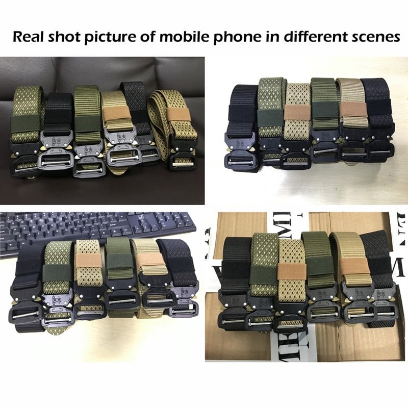 Tactical Belt | New Nylon Army Belt | Men Molle Military SWAT Combat Belts | Knock Off Emergency Survival Belt image 18