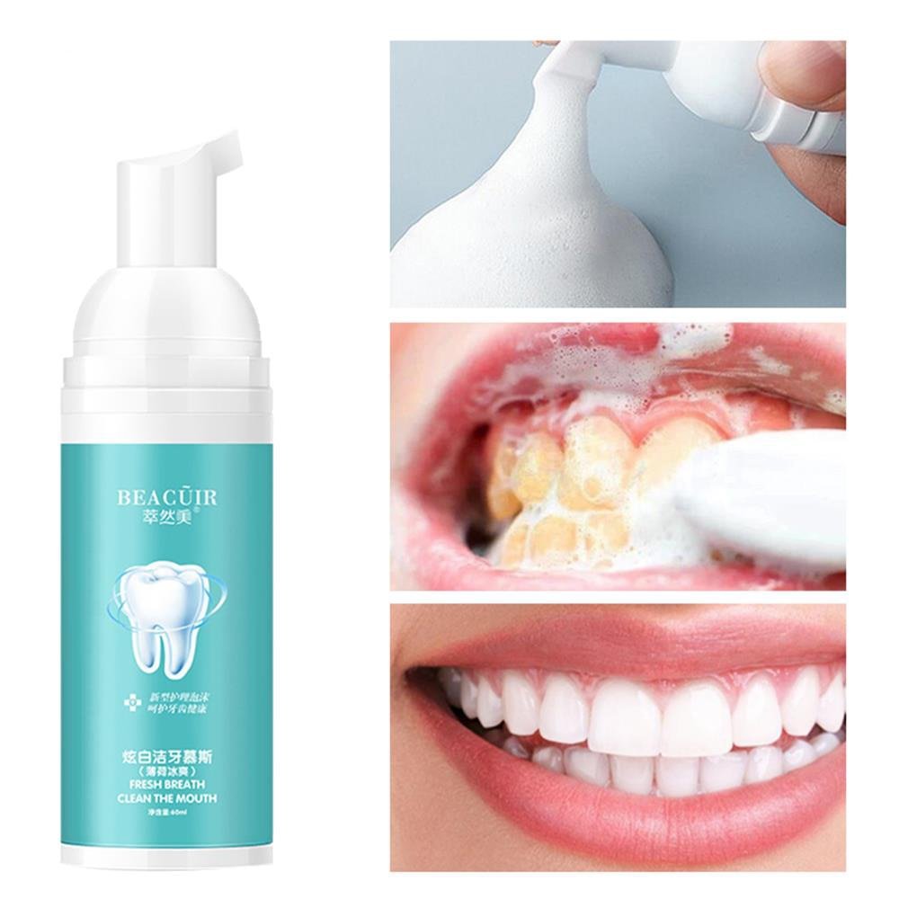 BEACUIR Tooth Whitening Cleaning Mousse – Fresh Breath & Bright Teeth Toothpaste image 11