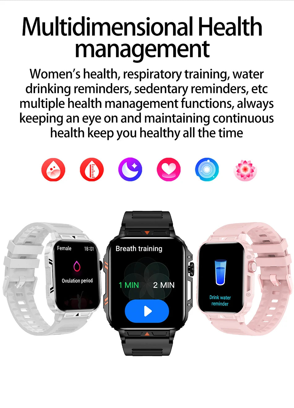 LIGE 1.95” Smartwatch | IP68 Waterproof Health & Fitness Monitor for Men and Women image 21