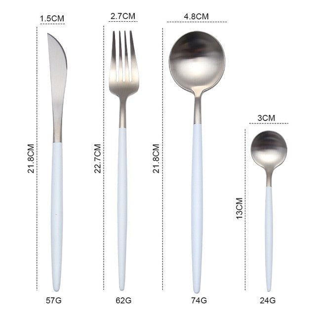 Gold Stainless Steel Cutlery Set image 15