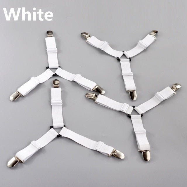 4Pcs/Set Bedsheet Clip and Fastener | Elastic Non-slip Clip and Blanket Gripper image 4