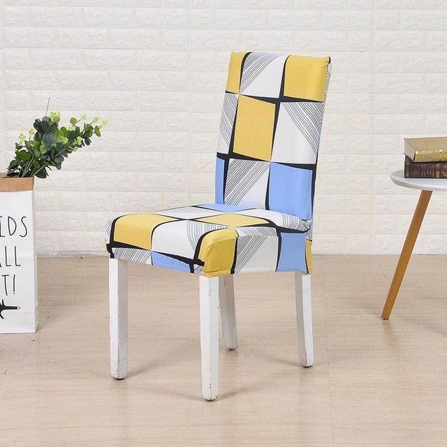 Spandex Desk Chair Seat Slipcovers - Space, universal sizes image