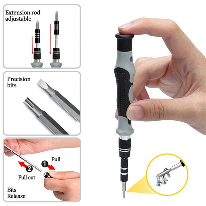 KALAIDUN 112 in 1 Magnetic Screwdriver Bit Torx Multi Mobile Phone Repair Tools Kit image 2