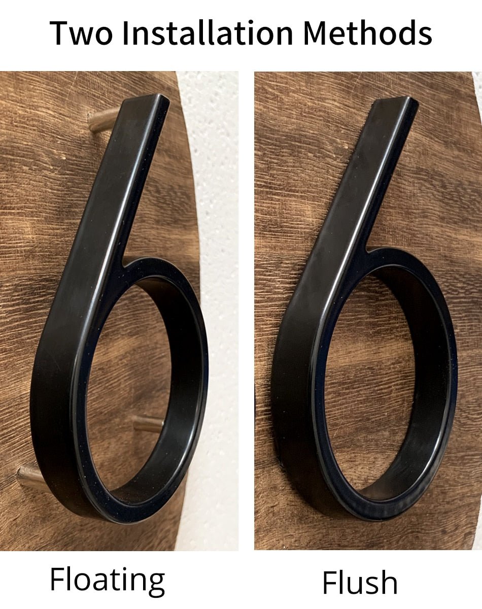 125mm Big Modern Floating House Number and Letters image 5