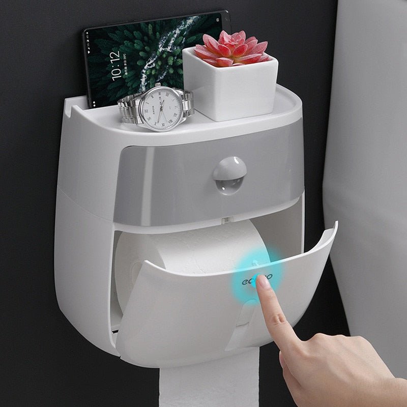 Waterproof Wall Mountable Toilet Tissue Paper Holder image 0