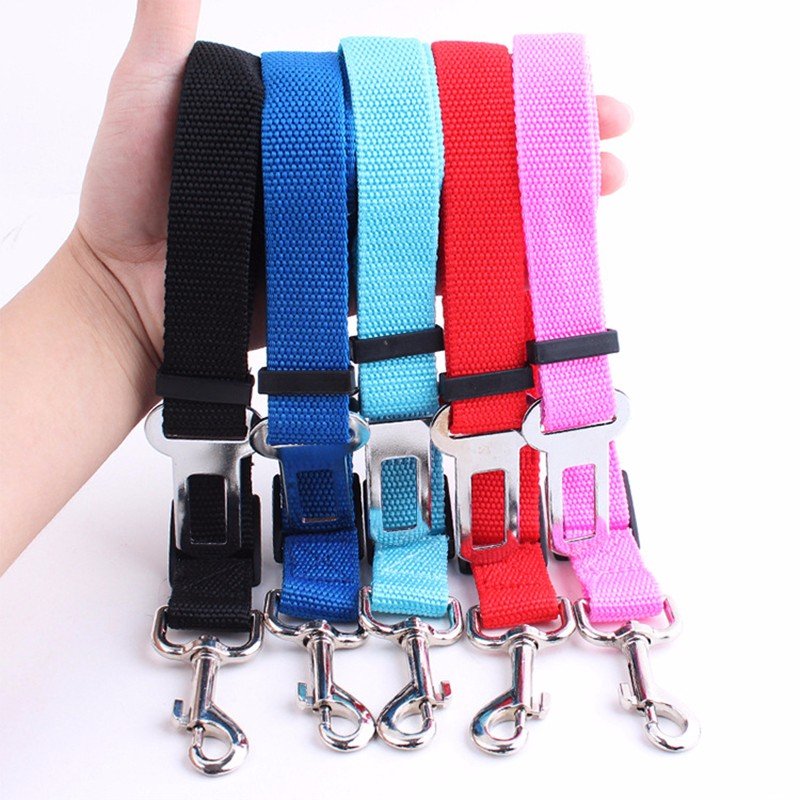 Pet Dog and Cat Car Seat Belt | Adjustable Harness Seatbelt | Lead Leash for Small Medium Dogs Travel Clip image 12
