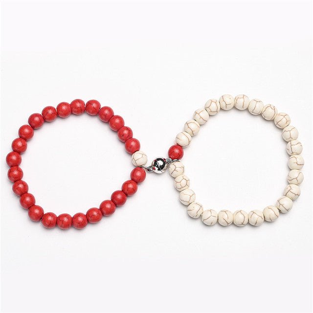 2Pcs/Set Couples Classic Natural Stone Beaded Bracelets image 14