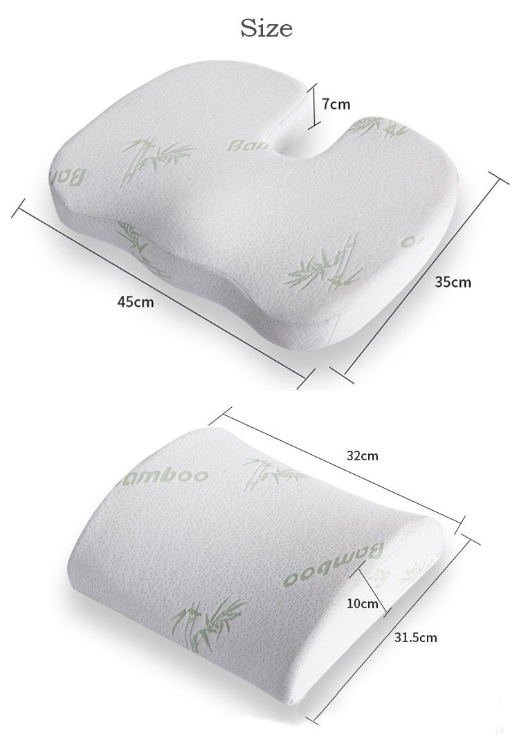 Orthopedic Hemorrhoid Seat Cushion Memory Foam Car Seat Cushion Set Slow Rebound Office Chair Waist Support Coccyx Pain Relief image 14