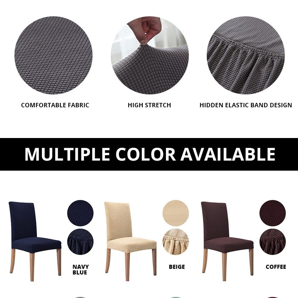 Elegant Jacquard Spandex Dining Chair Cover ‚Äì Stretch Fit for Weddings & Events image 10