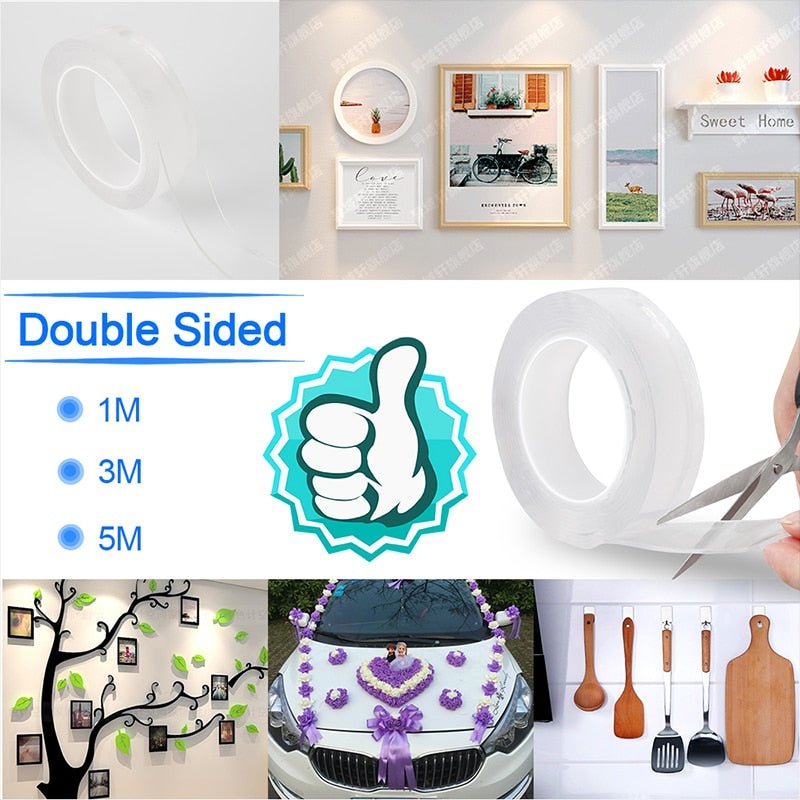 Magic Traceless Double-Sided Transparent Adhesive and removable Nano-Tape image 11