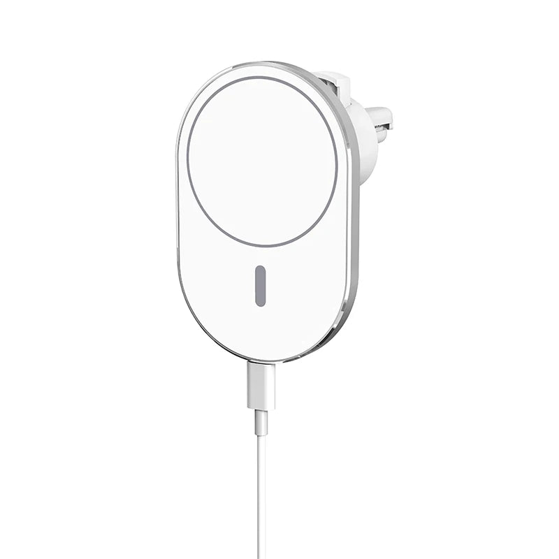Magnetic Car Phone Holder with 15W Qi Wireless Charging for MagSafe iPhone 12-15 Pro Max image 1