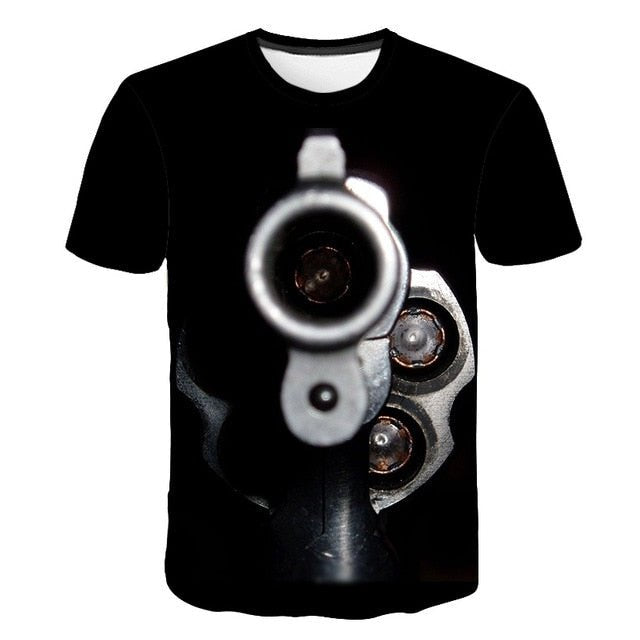 New Novelty 3D Printed Kids Compression Tee-shirt image 57