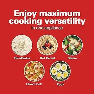 Digital Programmable Rice Cooker & Food Steamer ‚Äì 6-Cup Capacity with Slow Cook & Egg Functions image 8