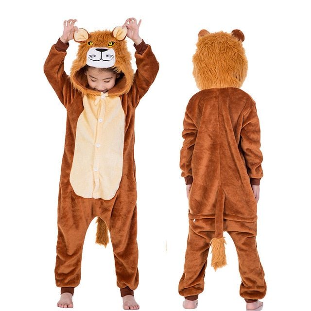 Winter Unicorn Onesies Pajamas | Kids Flannel Warm Jumpsuit SleepWear image 8