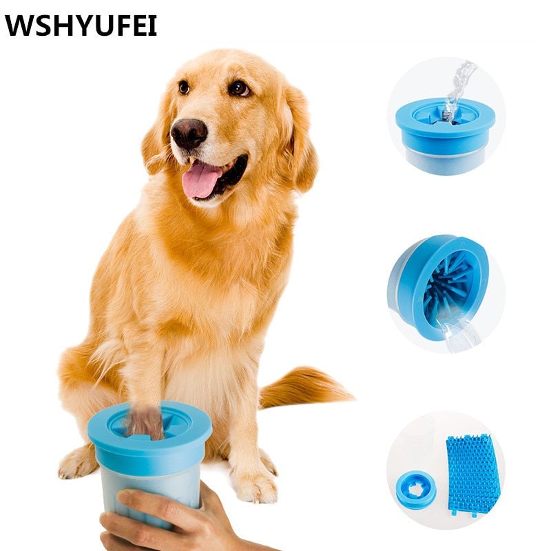 Dog Paw Cleaner Cup | Soft Silicone Combs | Portable Pet Foot Washer Cup | Dirty Cat Foot Cleaning Bucket image 1