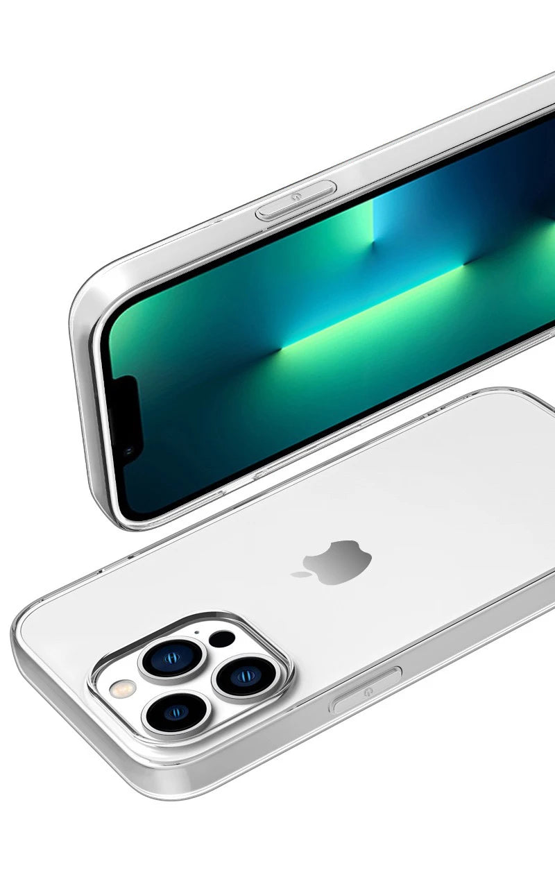 Ultra-Thin Clear Silicone Case for iPhone 15/14/13/12/11 Pro & More ‚Äì Slim Back Cover image 2