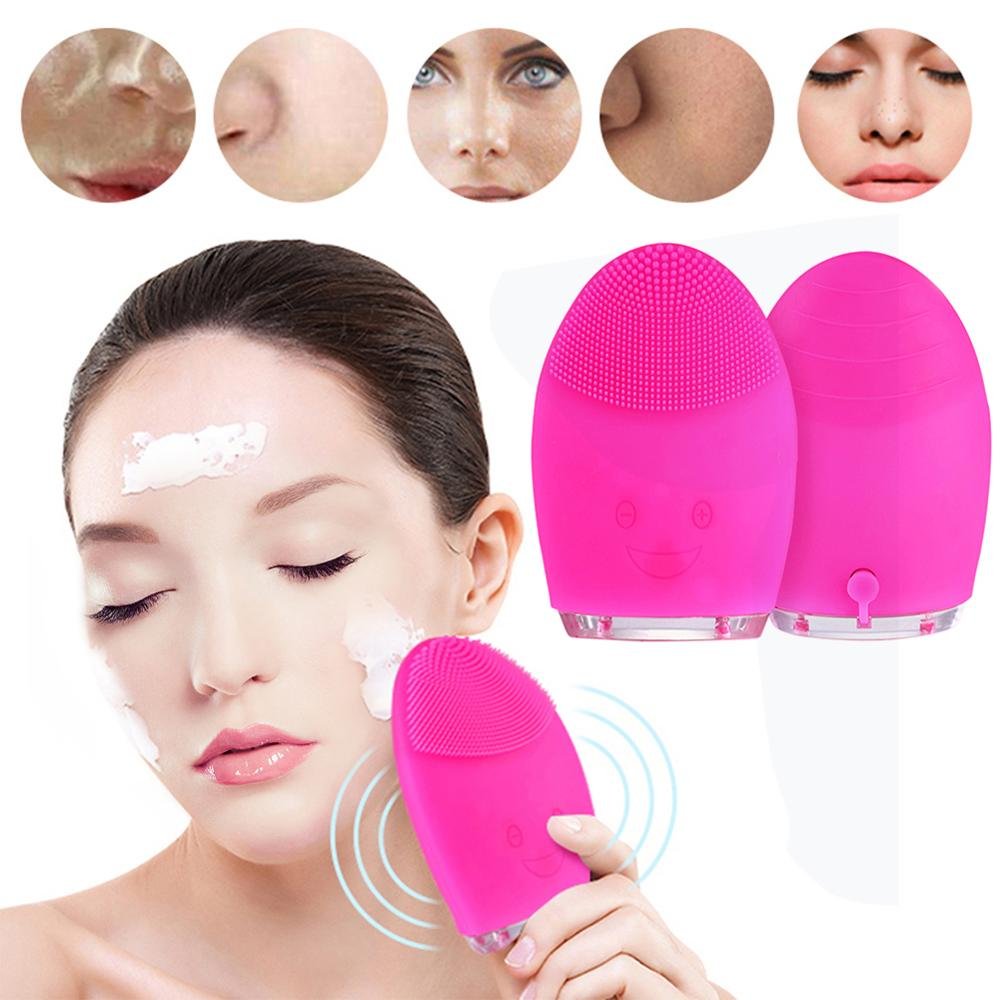 Mini Electric Facial Cleansing Massage Brush image 0