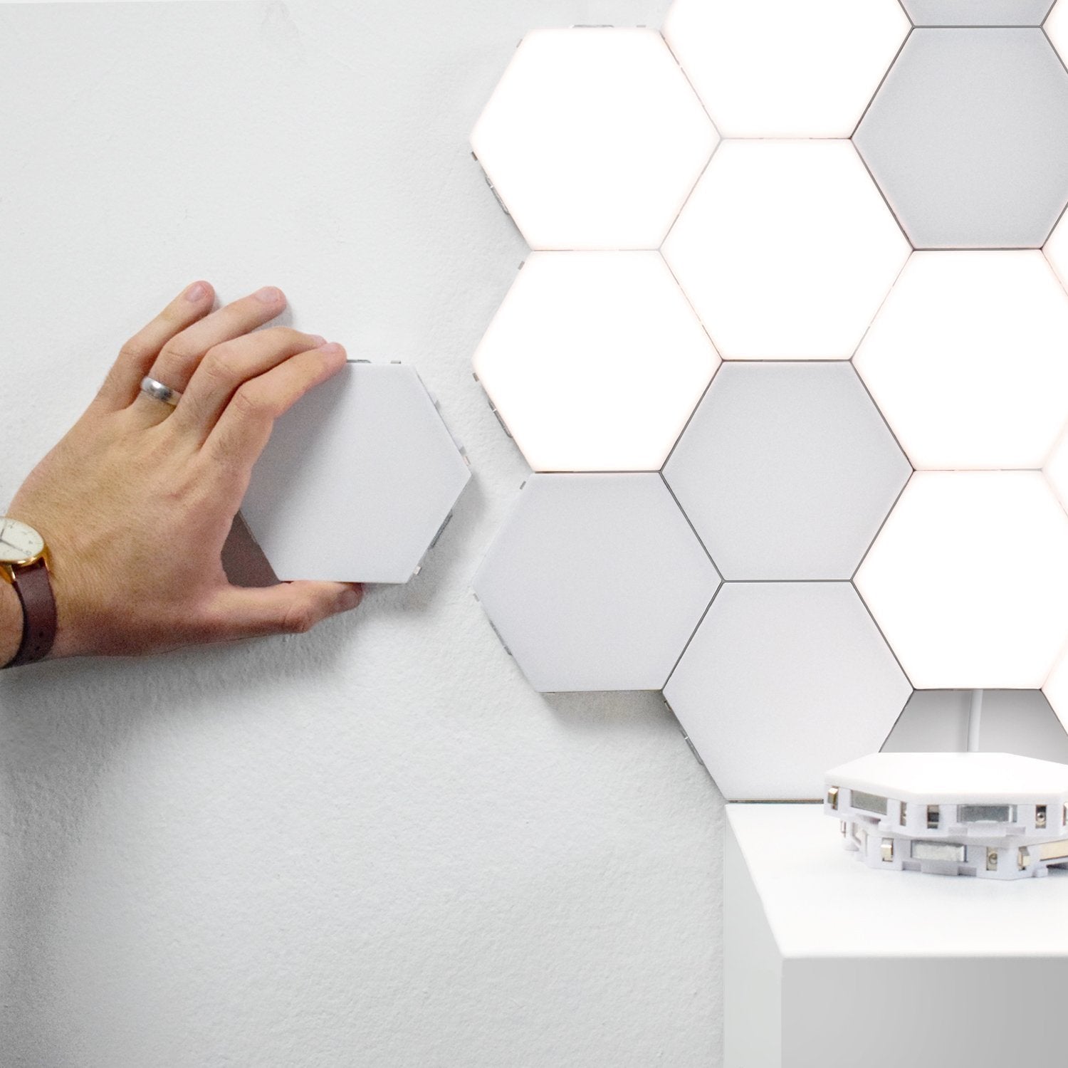Quantum LED Hexagonal Lamps | Touch Sensitive Modular Wall Decoration Lighting System image 16