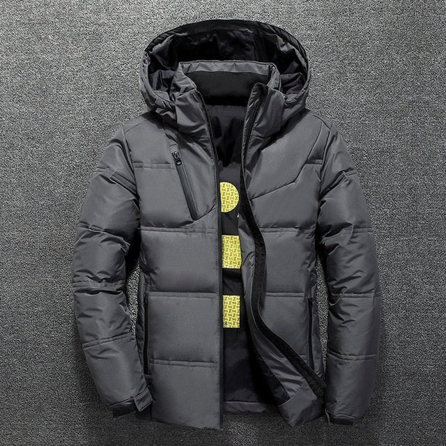 New Winter Jacket | Men High Quality Casual Coat | Hood Thick Warm Waterproof Jacket | Male Winter Parkas Outerwear image 1
