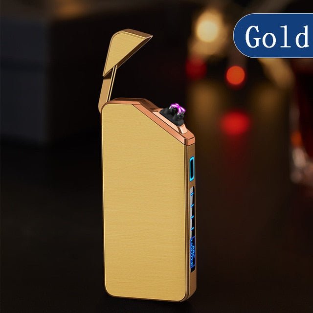 New Double Plasma Windproof Electric Arc Cigarette Lighter image 8