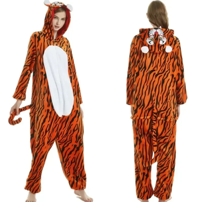 Unisex Animal Onesies for Adults | Unicorn, Lion, Panda, Cat Kigurumi Pajamas & Winter Sleepwear image 20