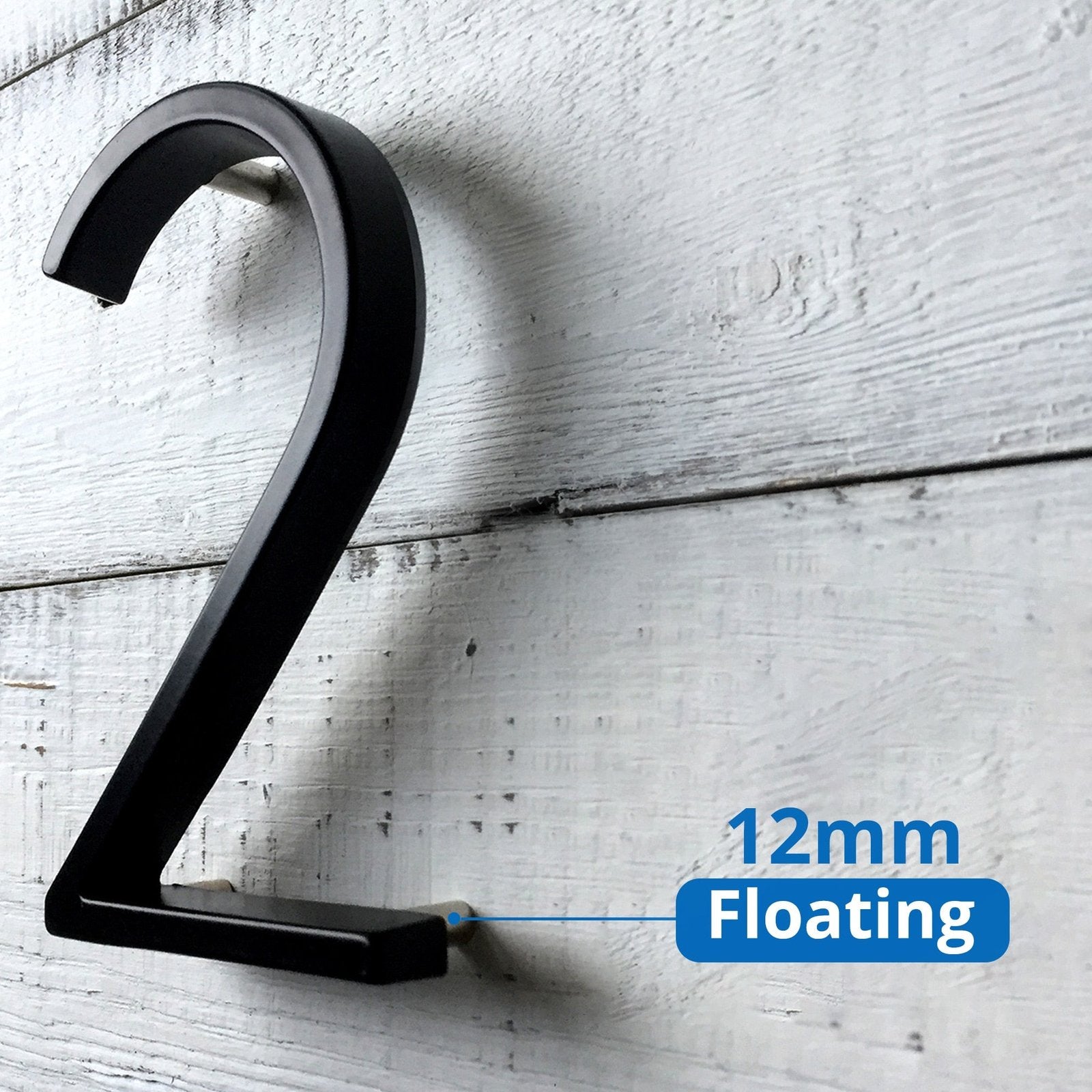 125mm Big Modern Floating House Number and Letters image 0