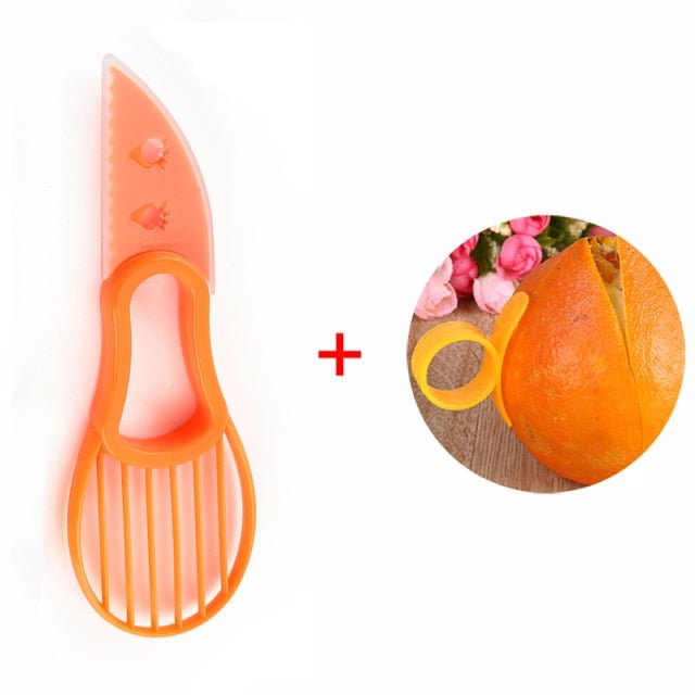 3 In 1 Avocado Slicer Shea Corer Butter Fruit Peeler Cutter Pulp Separator Plastic Knife Kitchen Vegetable Tools Kitchen Gadgets image 12