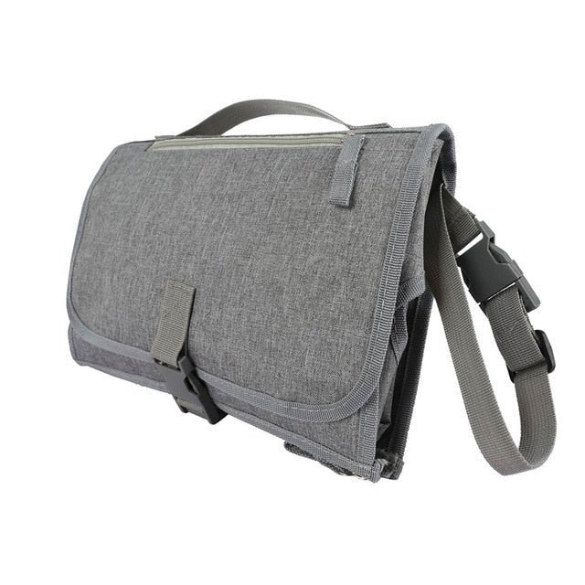 Waterproof Multifunction Portable Travel Baby Folding Diaper Bag - 3 in 1 image 28