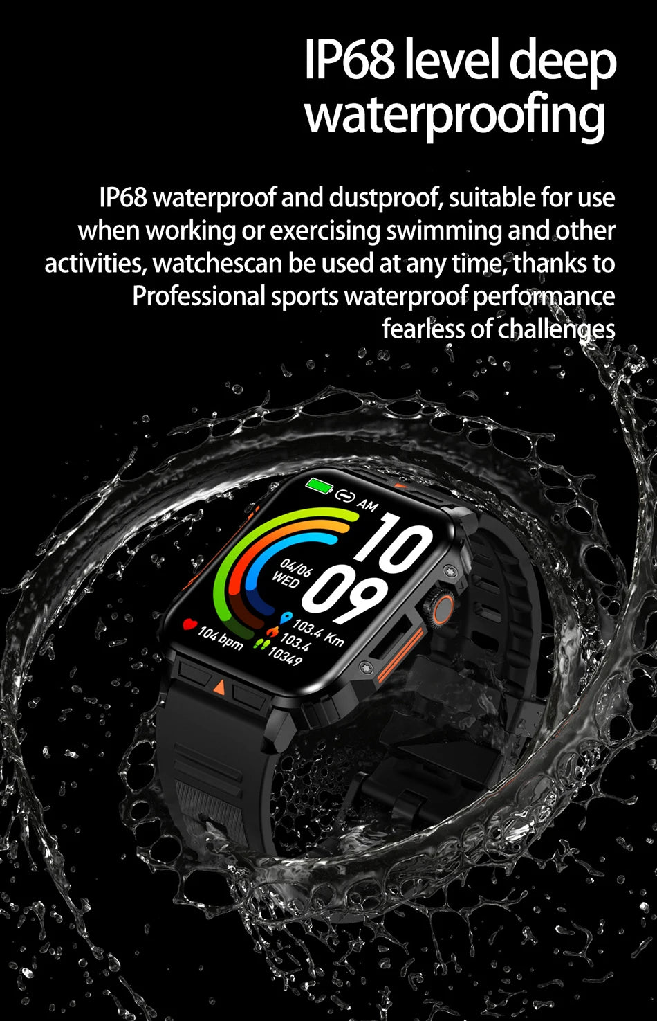 LIGE 1.95” Smartwatch | IP68 Waterproof Health & Fitness Monitor for Men and Women image 27