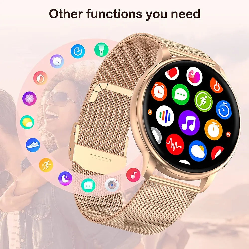 IP68 Bluetooth Call Smart Watch | Women Custom Dial Watches | Men Sport Fitness Tracker Heart Rate Smartwatch For Android IOS image 1